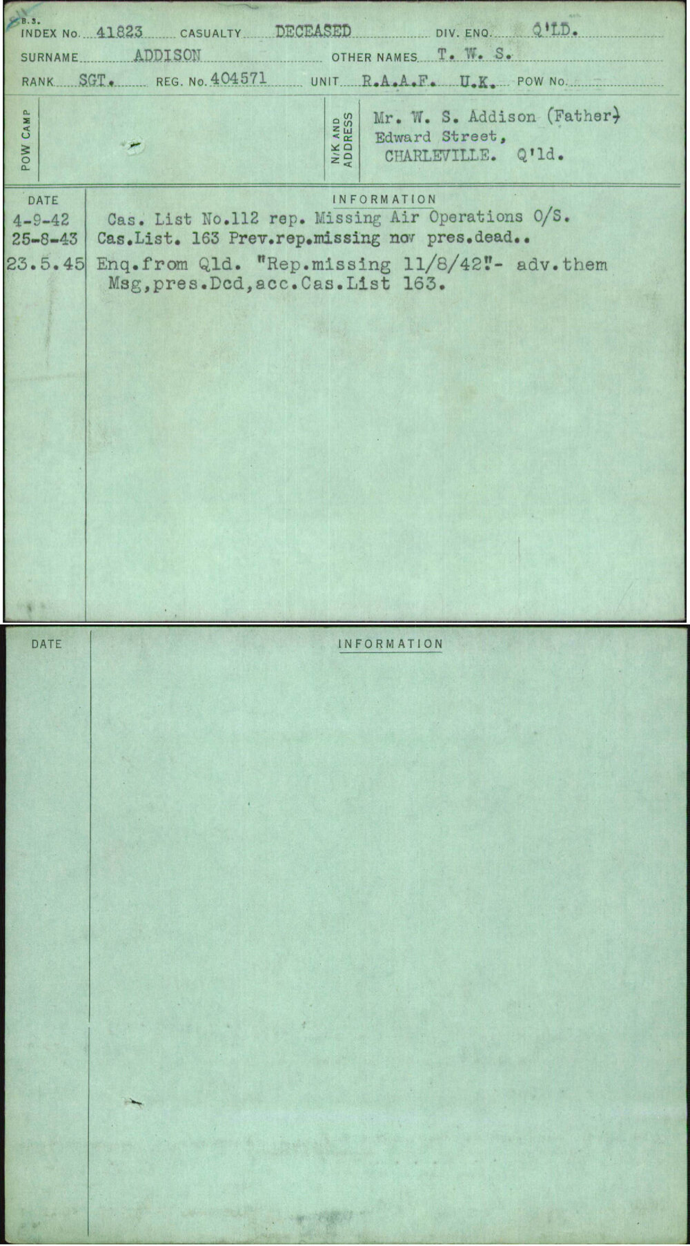 Addison, T W S, 404571