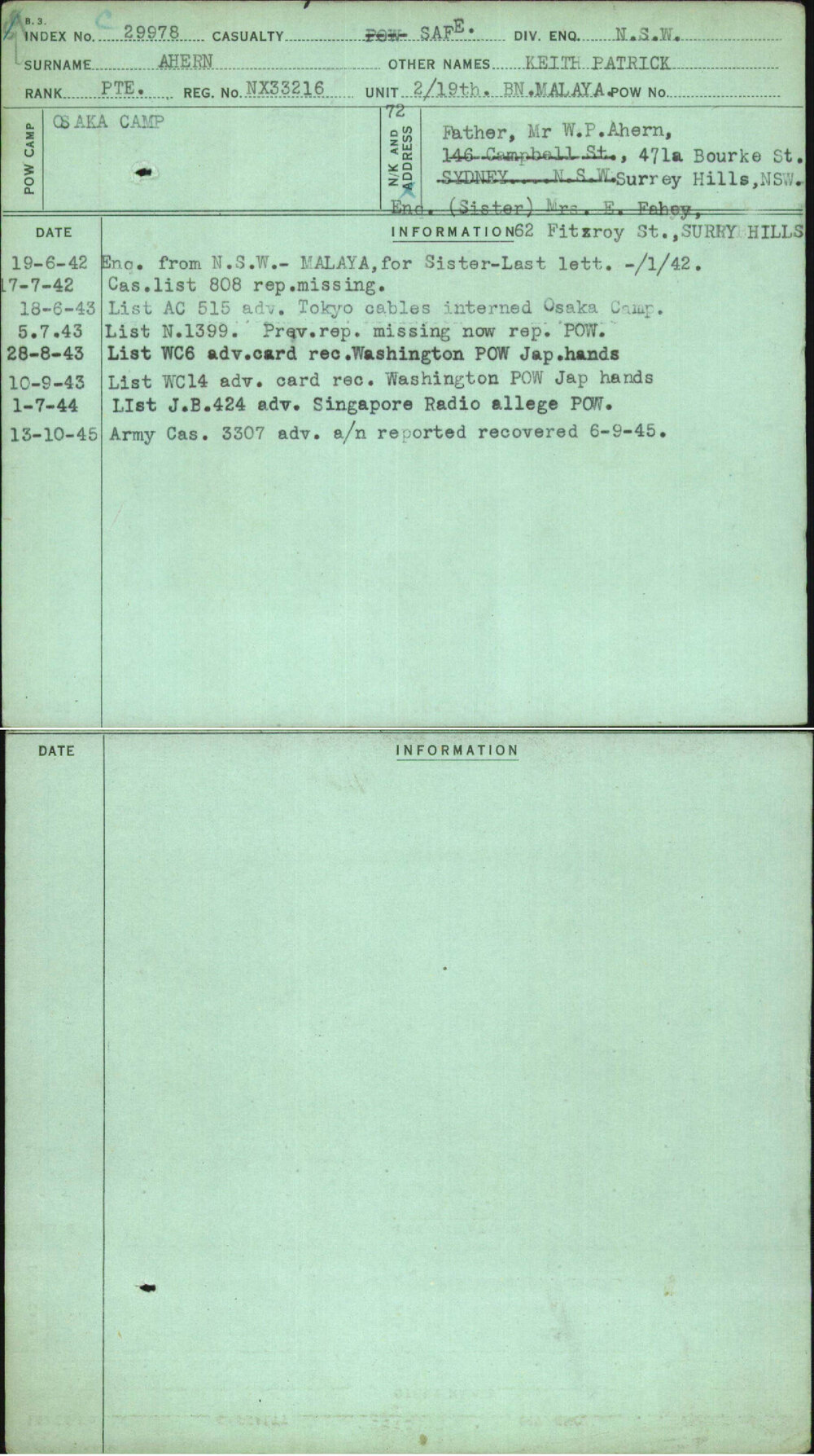 Ahern, Keith Patrick, NX33216