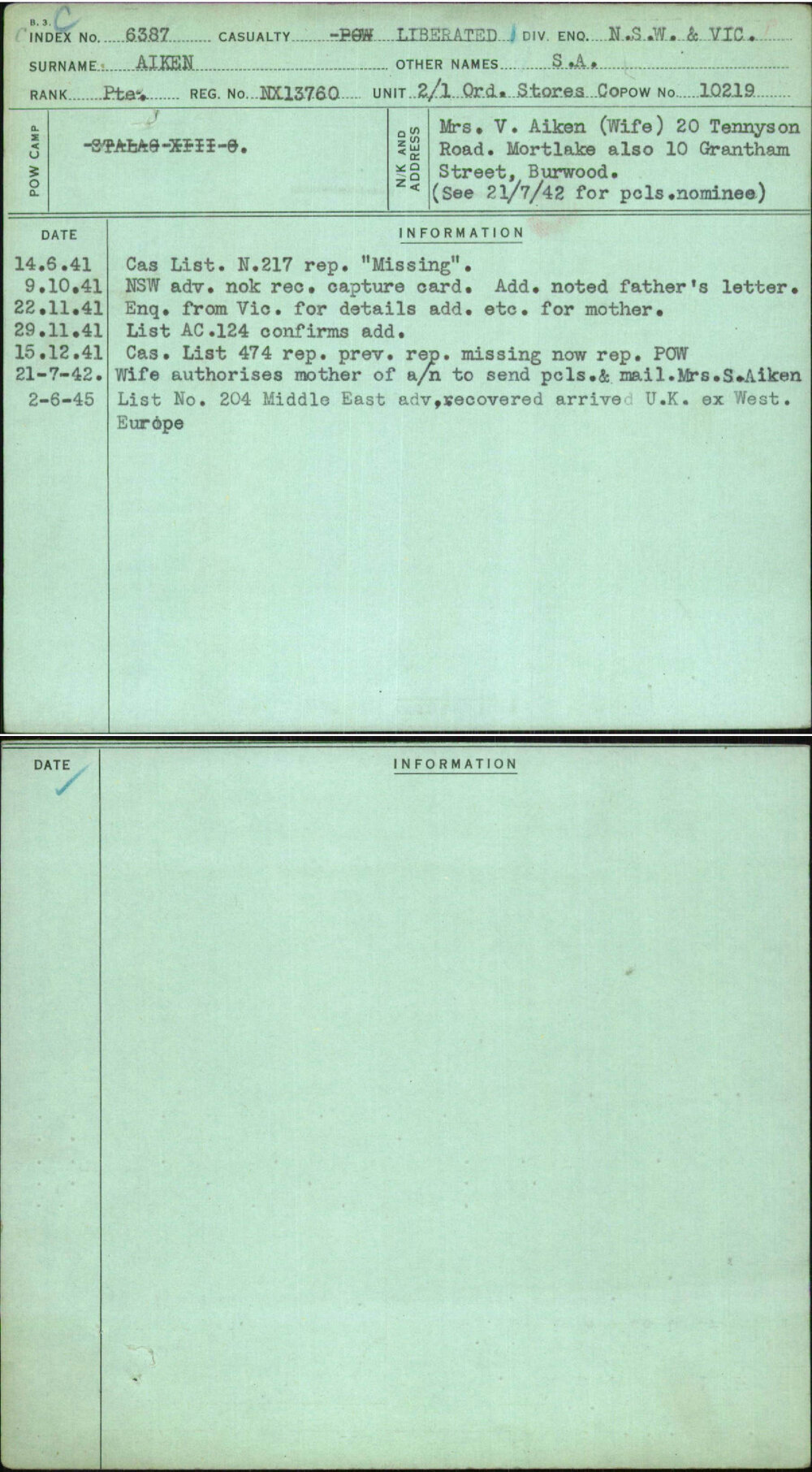Aiken, S A, NX13760