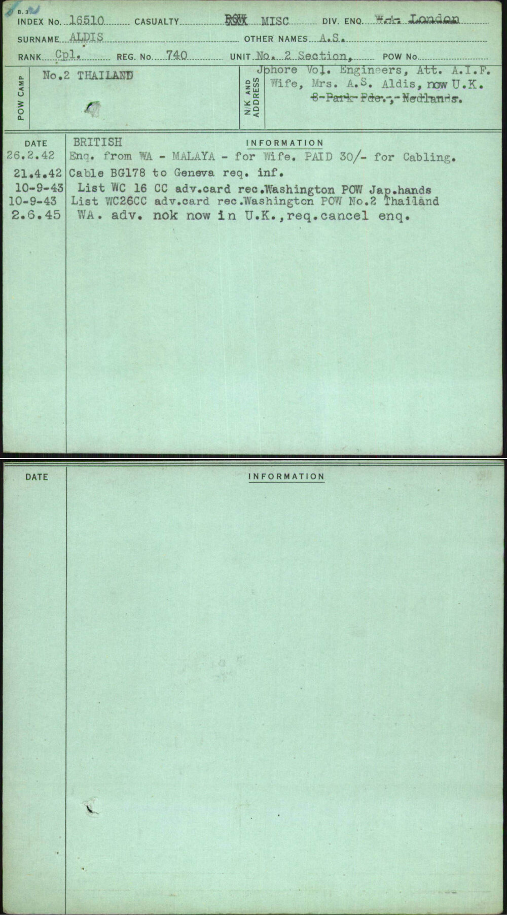 Aldis, A S, 740