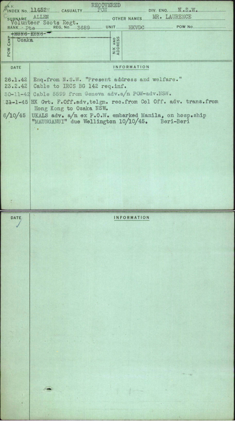Allen, Laurence, 3689