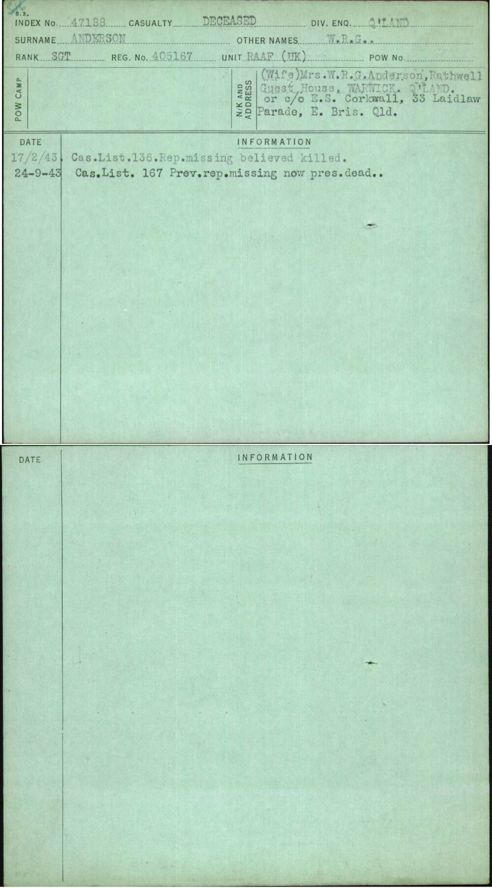 Anderson, W R G, 405167