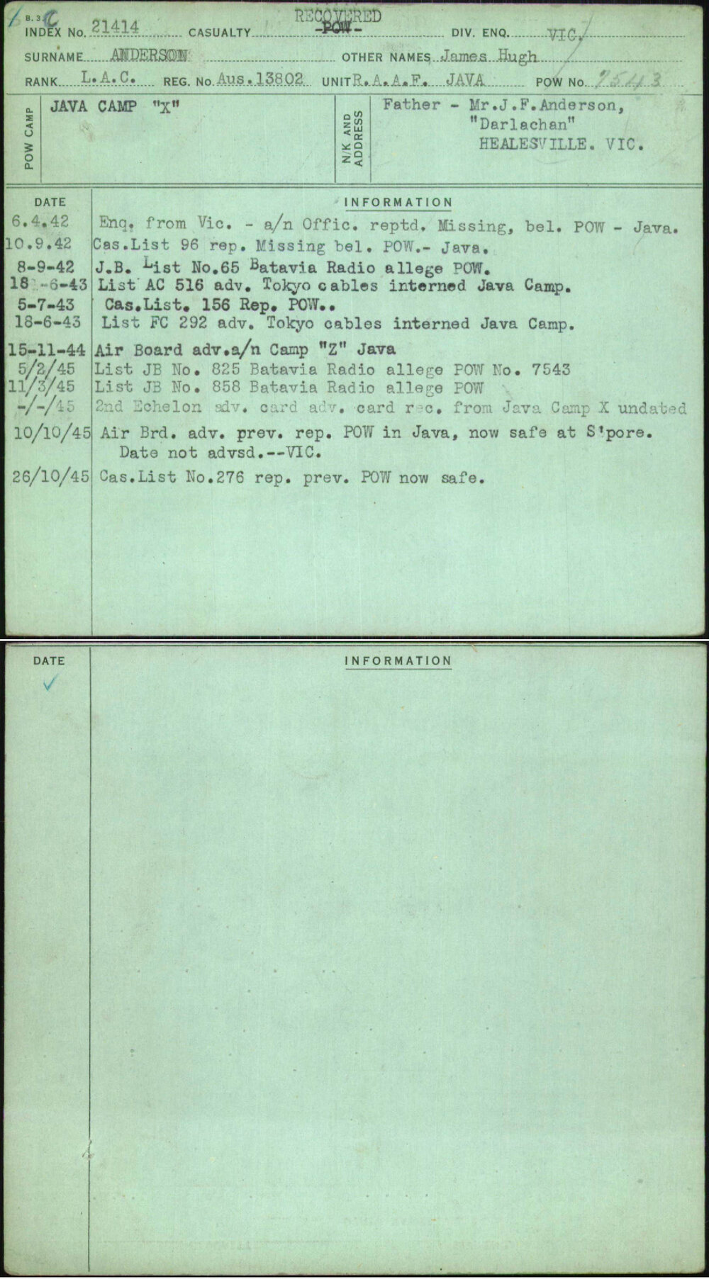 Anderson, James Hugh, Aus 113802