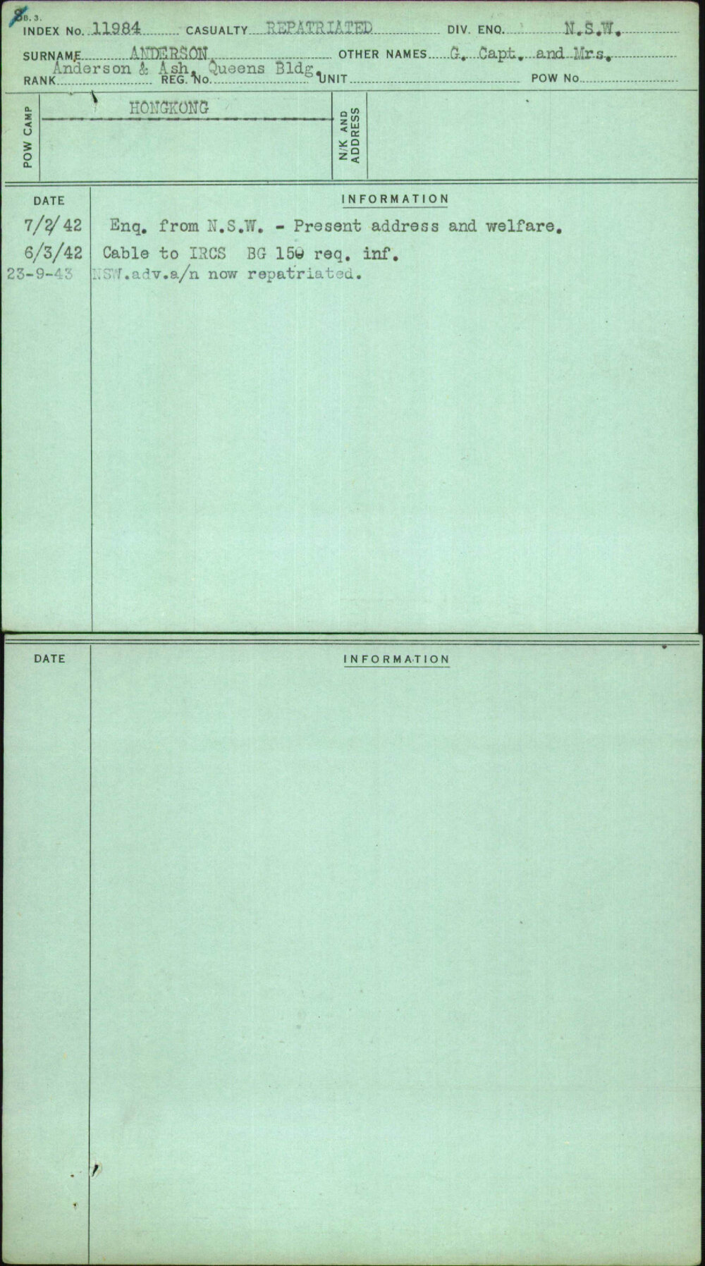 Anderson, [No Given Name], [No Service Number]