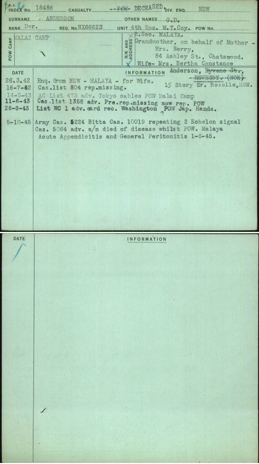 Anderson, G D, NX66623