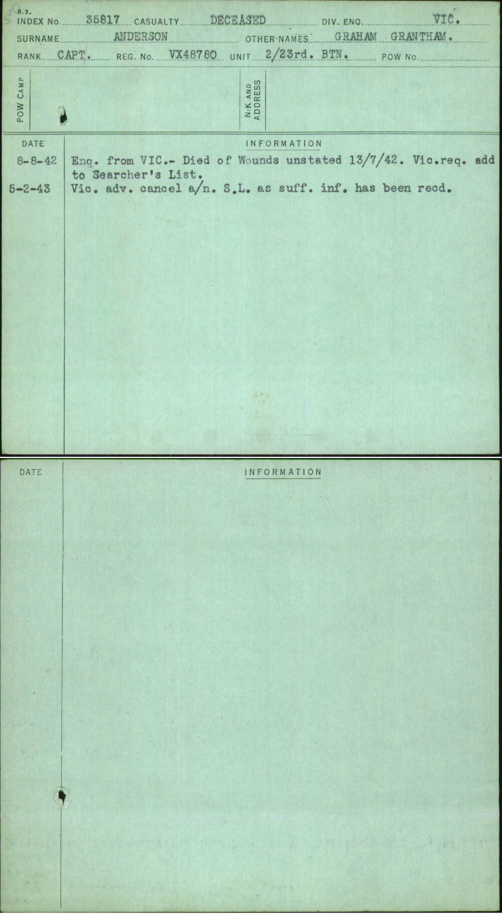 Anderson, Graham Grantham, VX48780