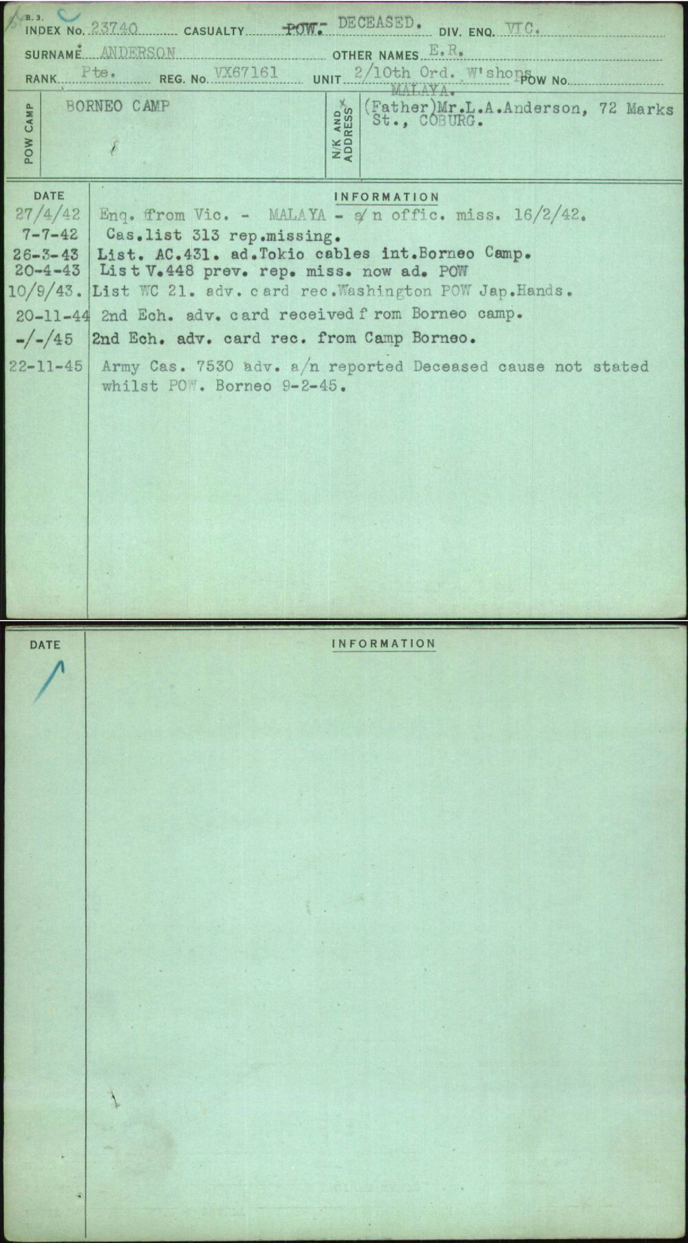 Anderson, E R, VX67161