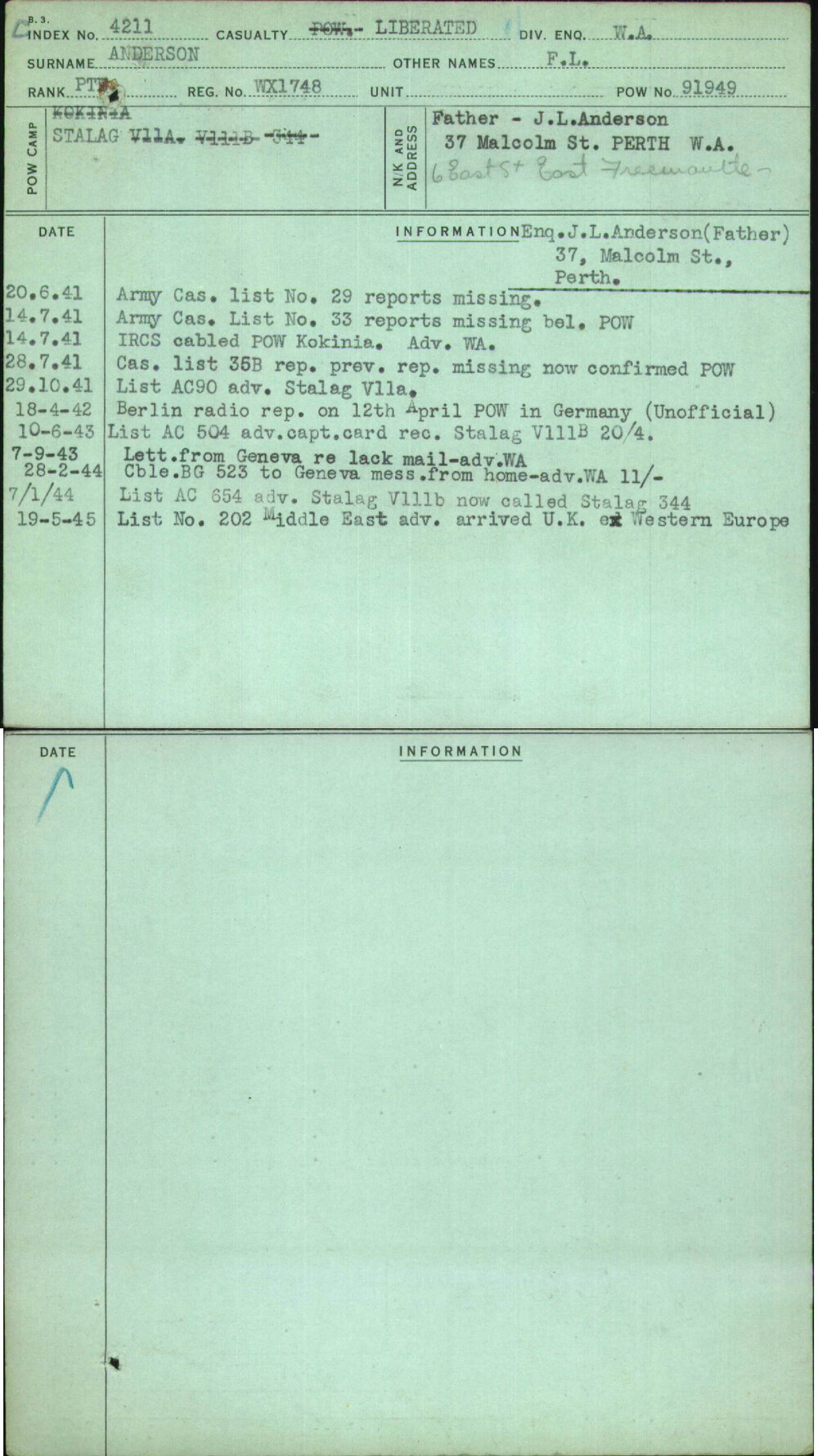 Anderson, F L, WX1748