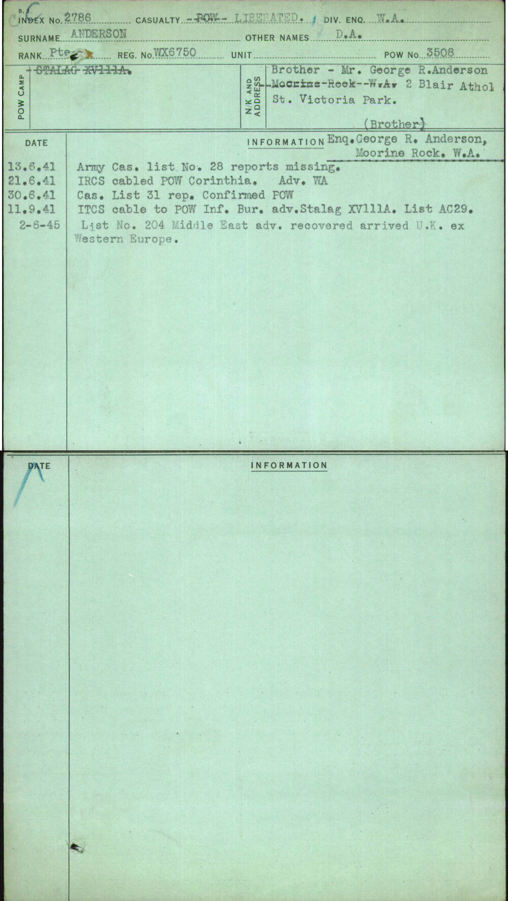 Anderson, D A, WX6750