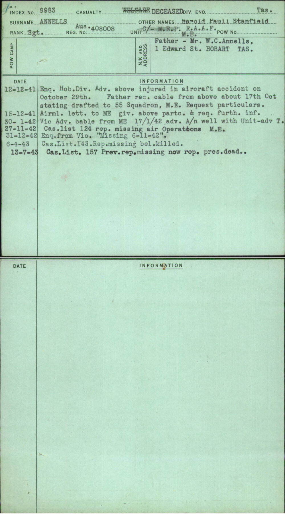 Annells, Marold Paull Stanfield, Aus408008