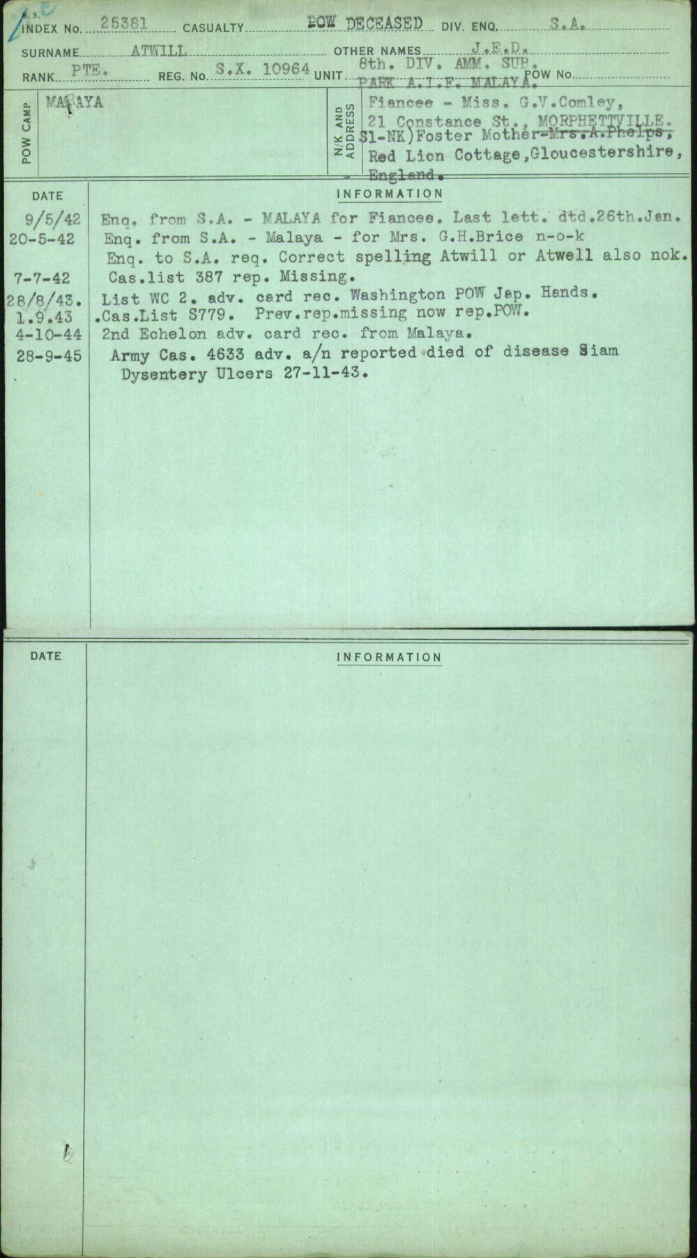 Atwill, J E D, SX10964