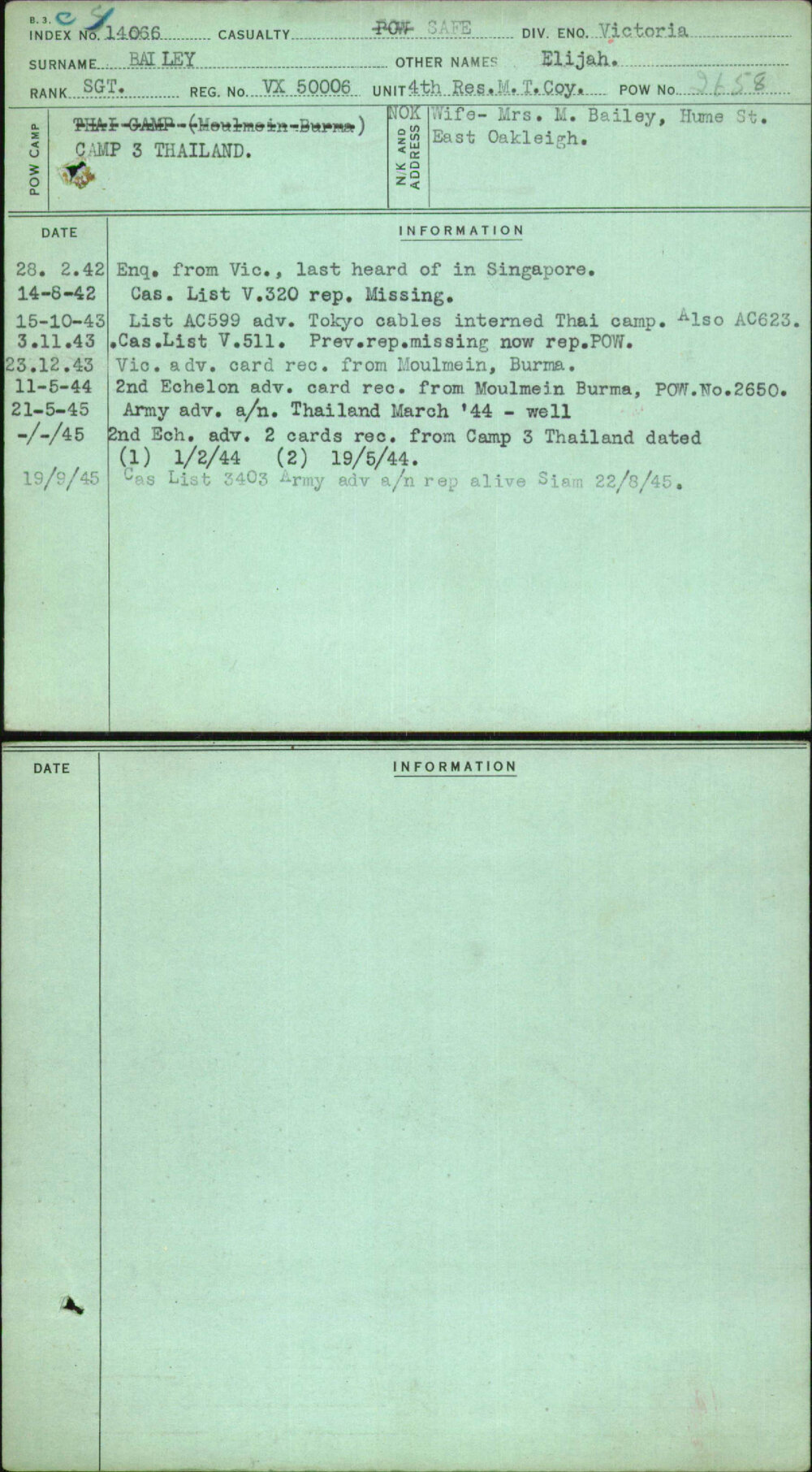 Bailey, Elijah, VX50006