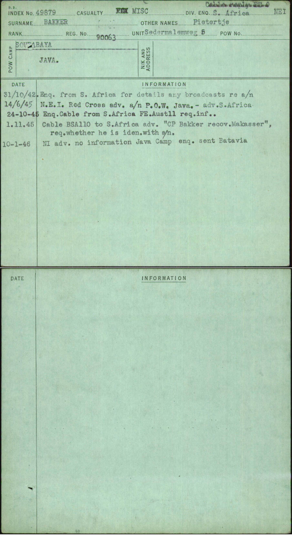 Bakker, Pietertje, 90063