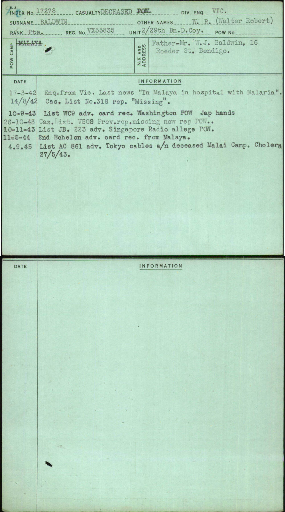 Baldwin, W R (Walter Robert), VX55835