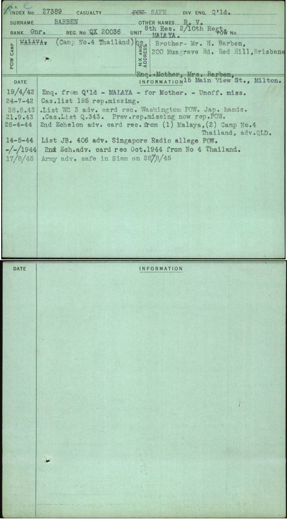 Barben, R V, QX20036