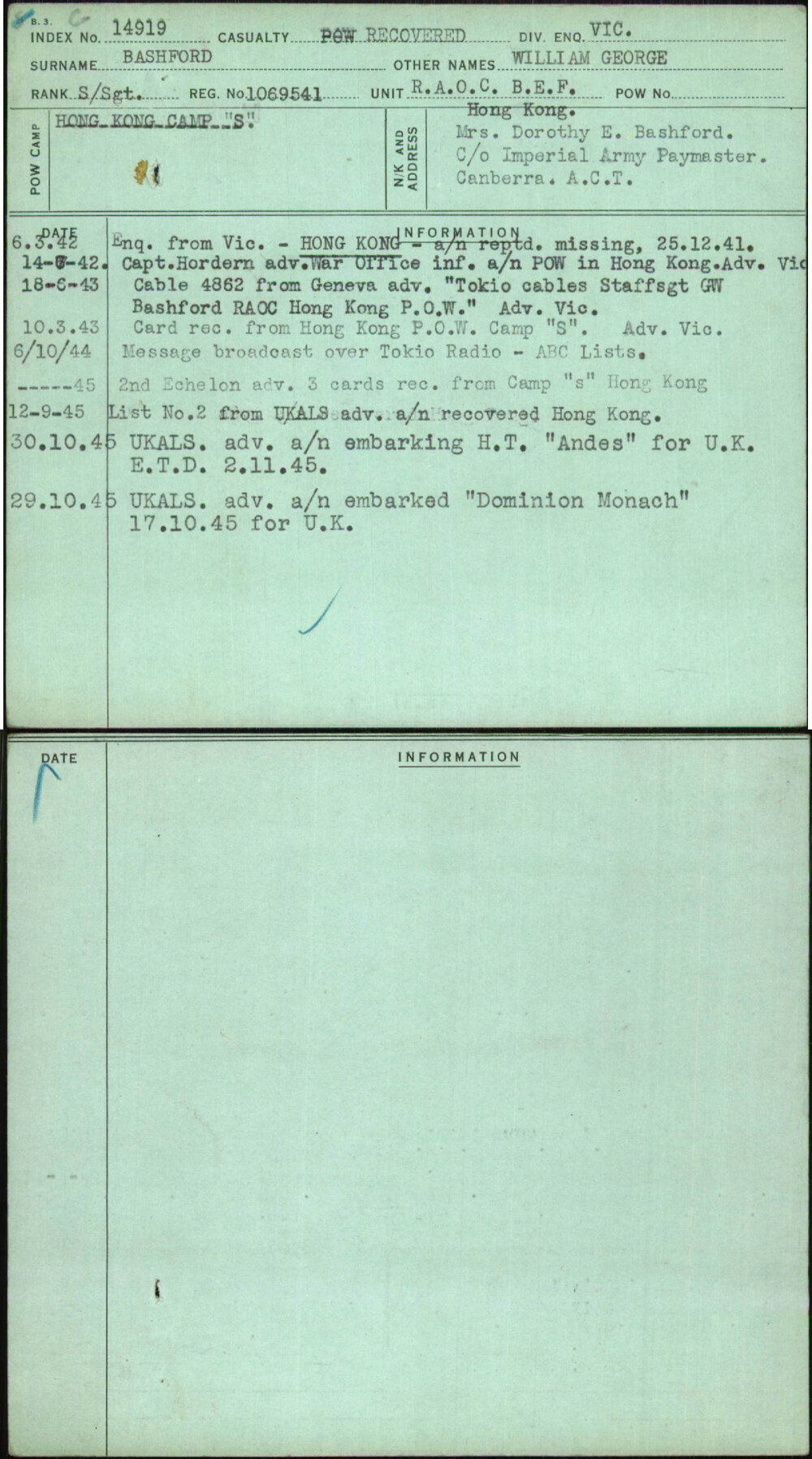 Bashford, William George, 1069541