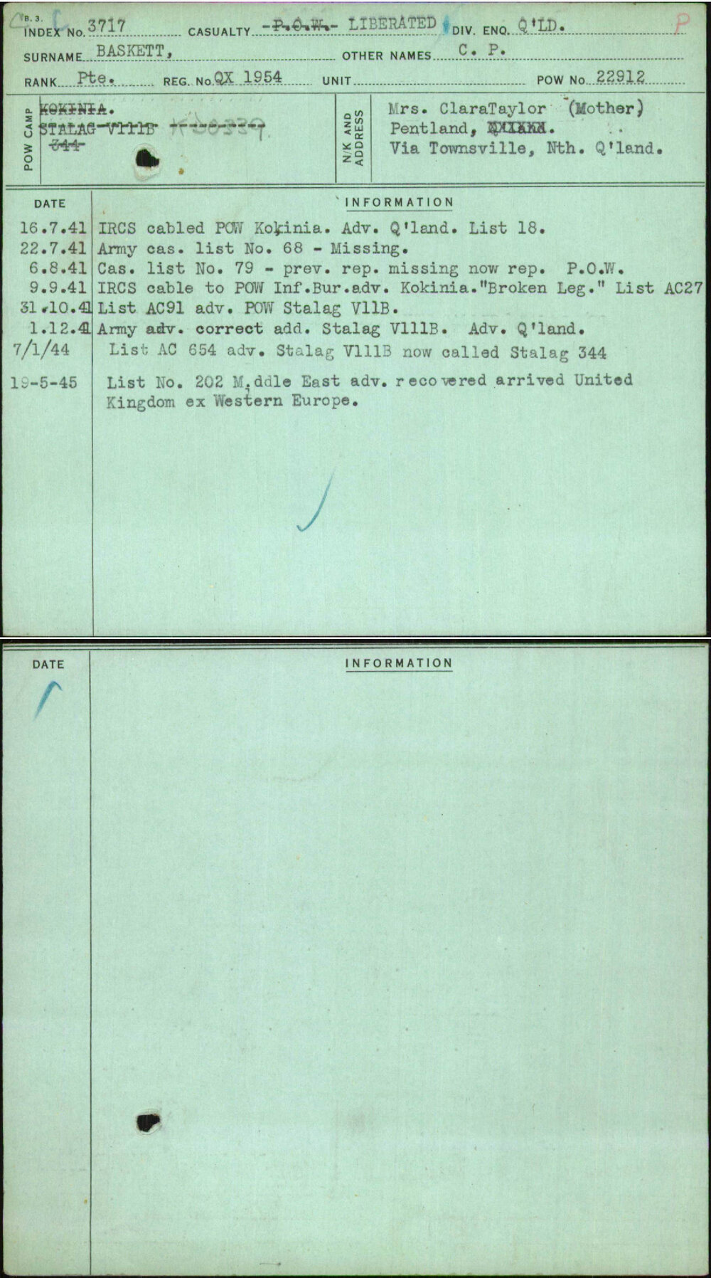 Baskett, C P, QX1954
