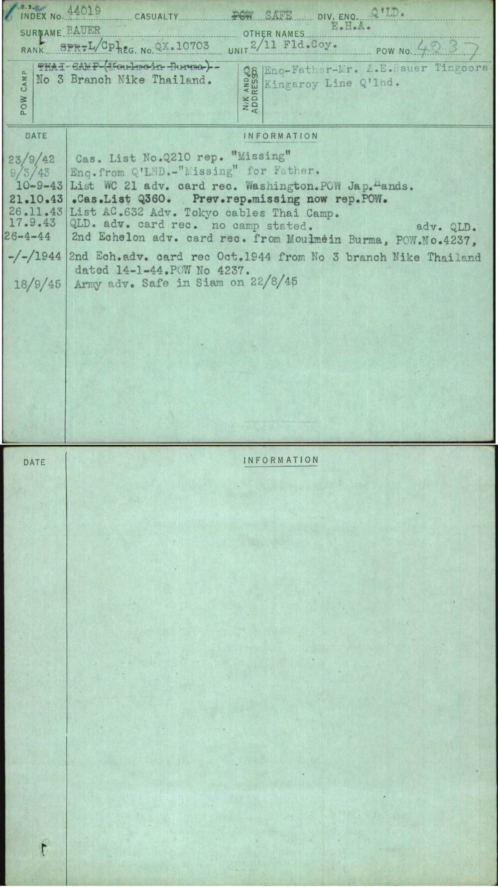 Bauer, E H A, QX10703