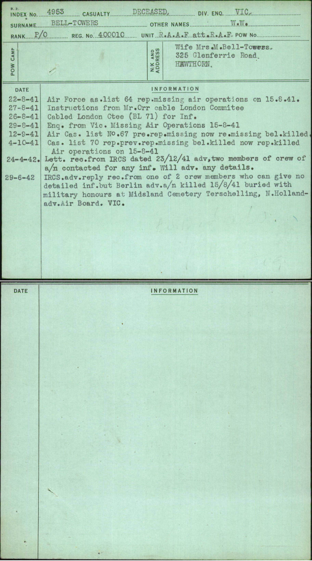 Bell-Towers, W W, 400010