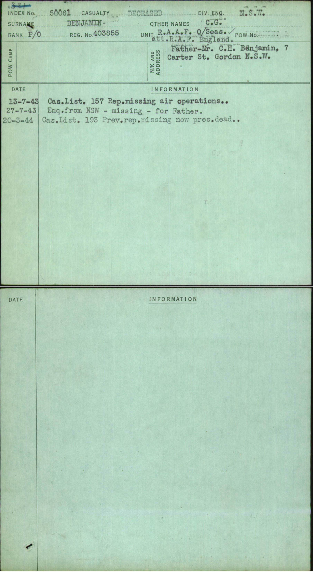 Benjamin, C G, 403855