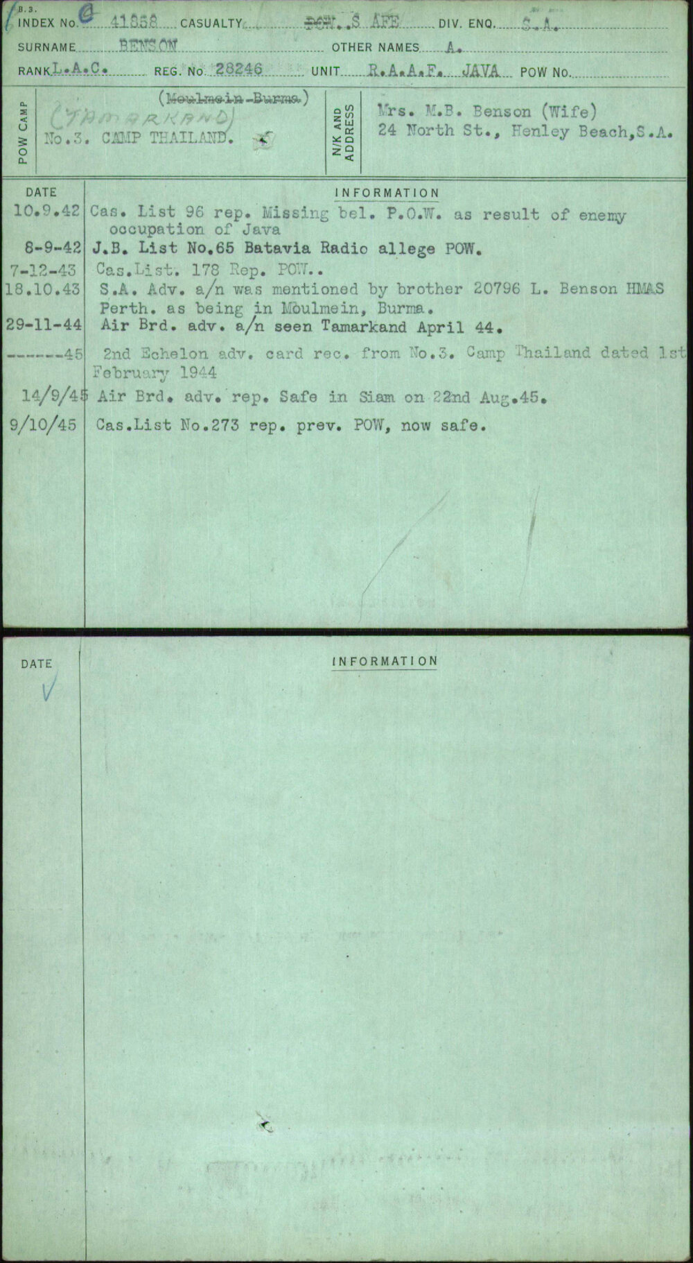 Benson, A, 28246