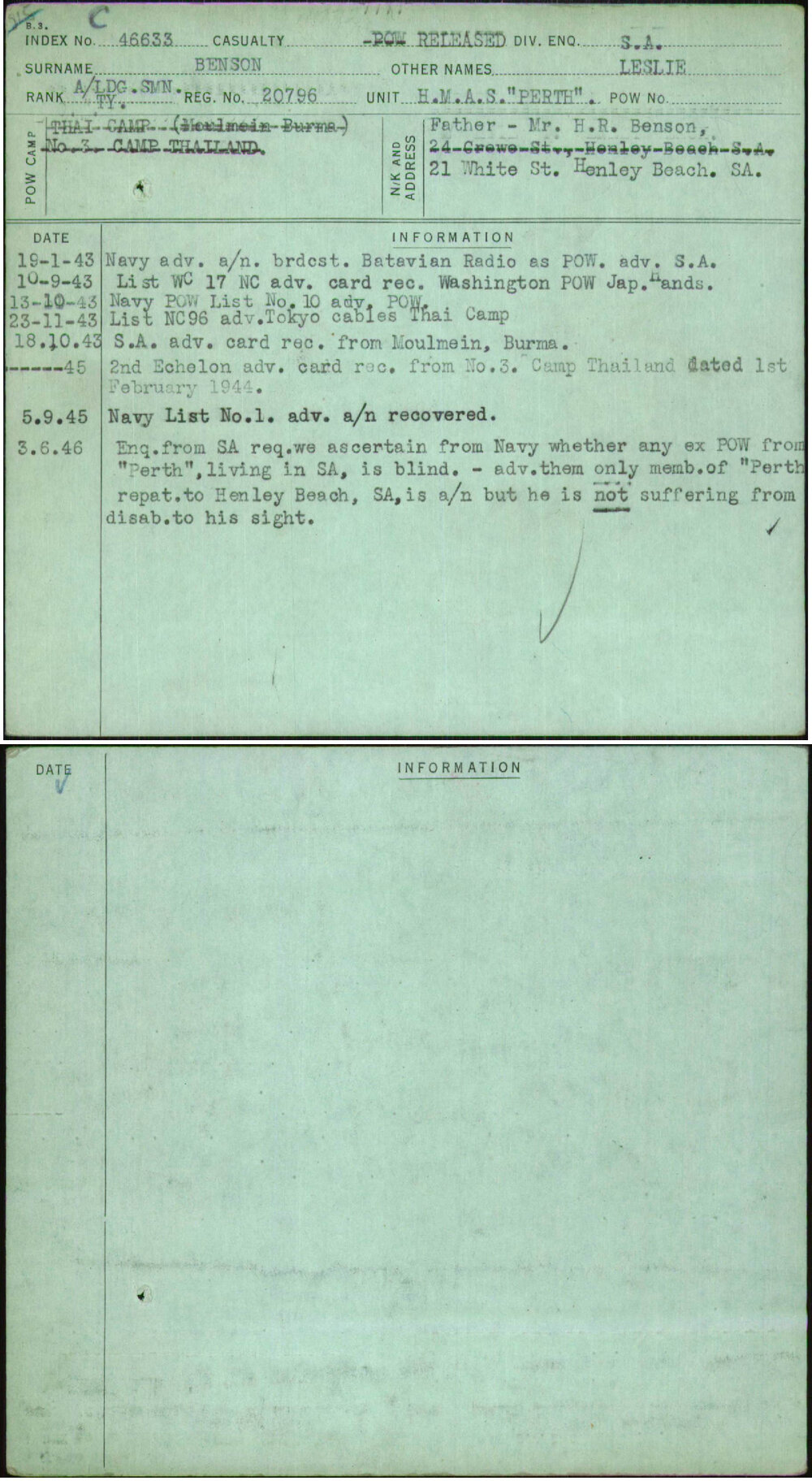 Benson, Leslie, 20796