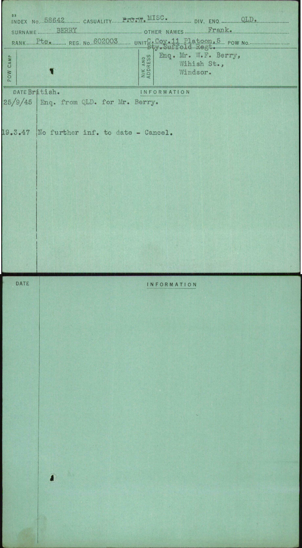 Berry, Frank, 602003