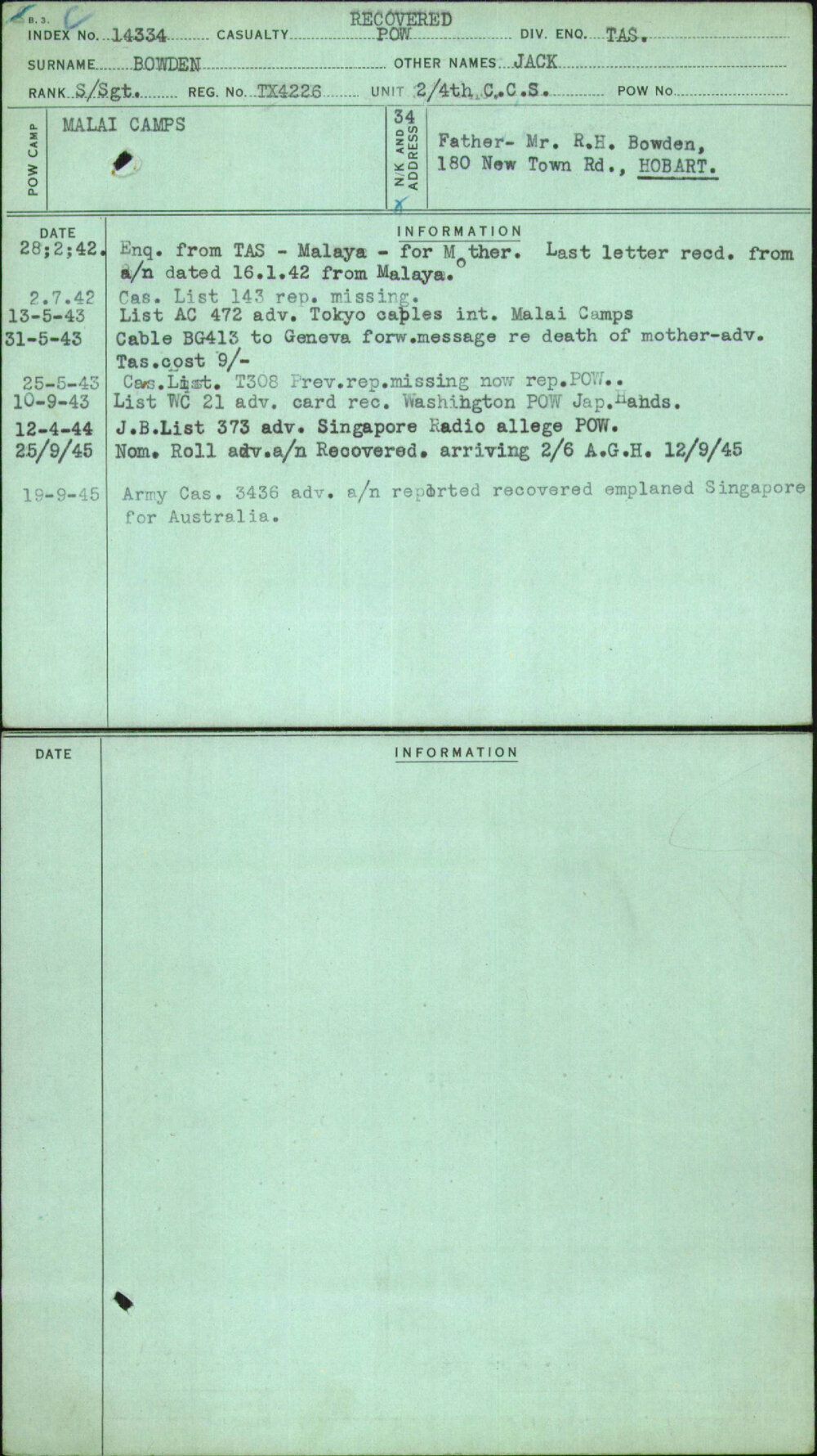 Bowden, Jack, TX4226