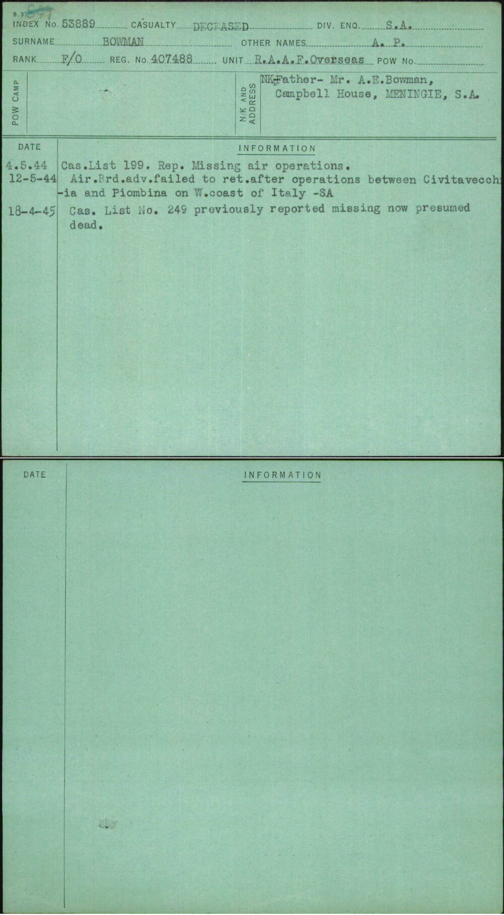 Bowman, A P, 407488