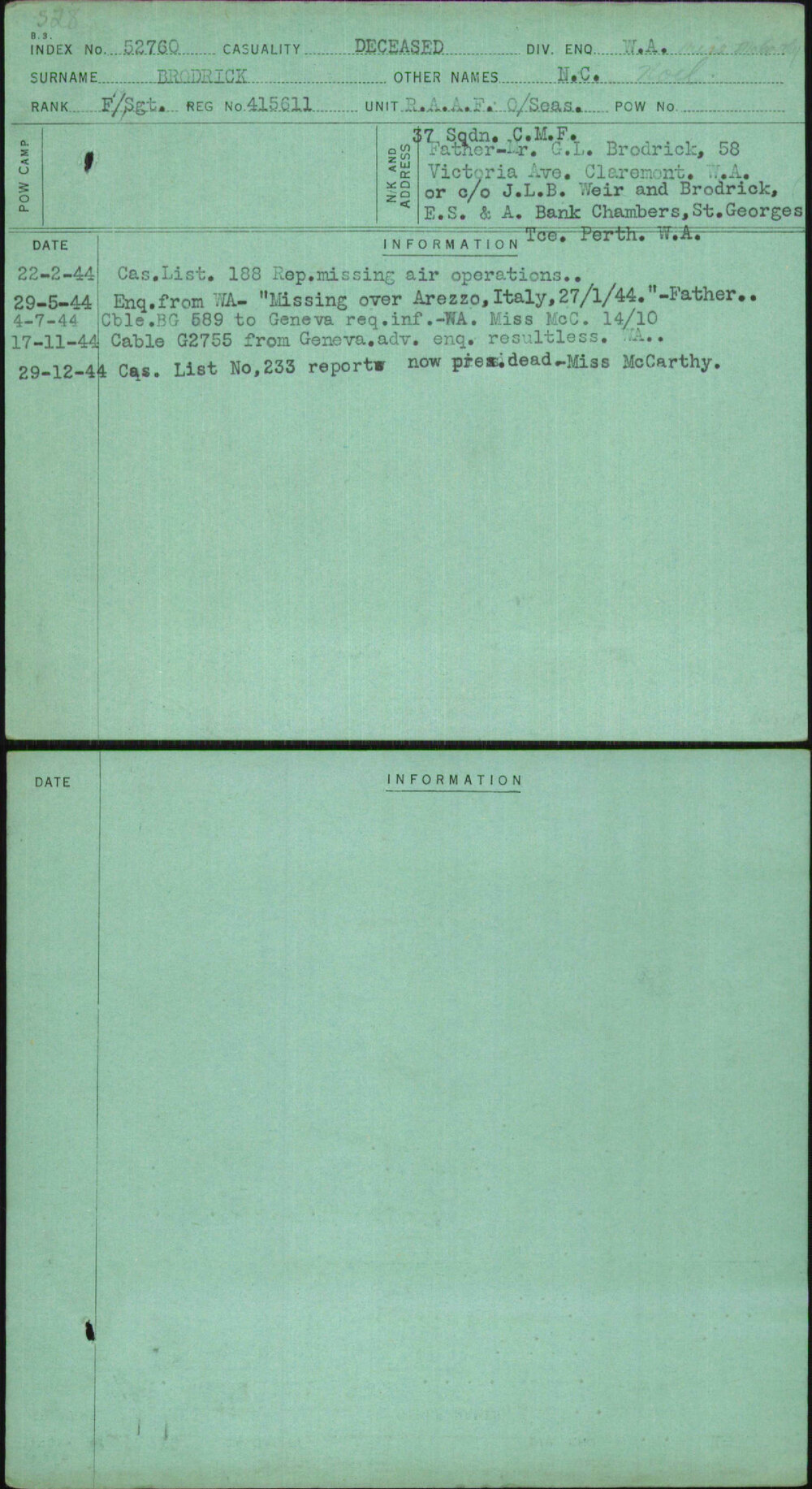 Brodrick, N C, 415611