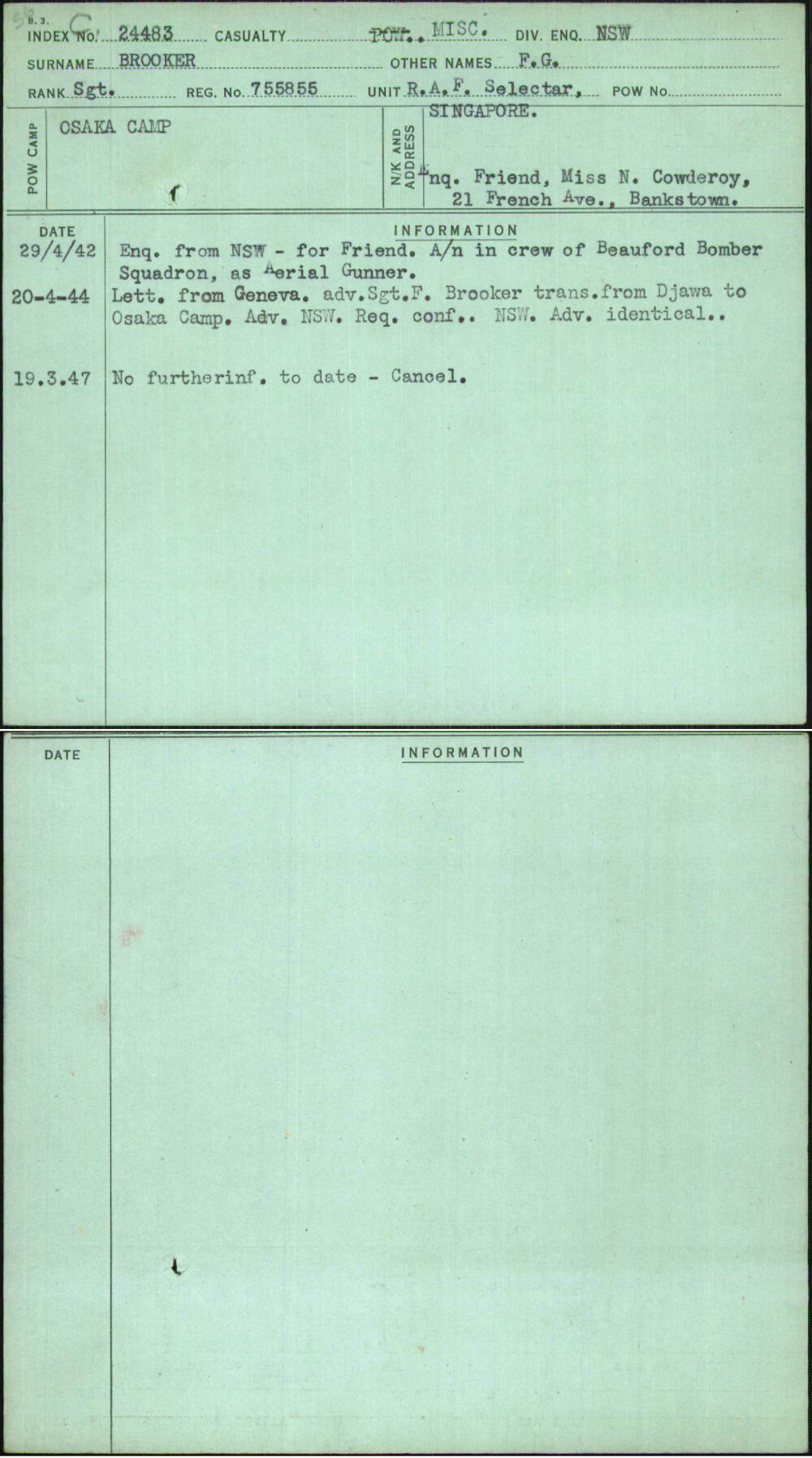 Brooker, F G, 755855