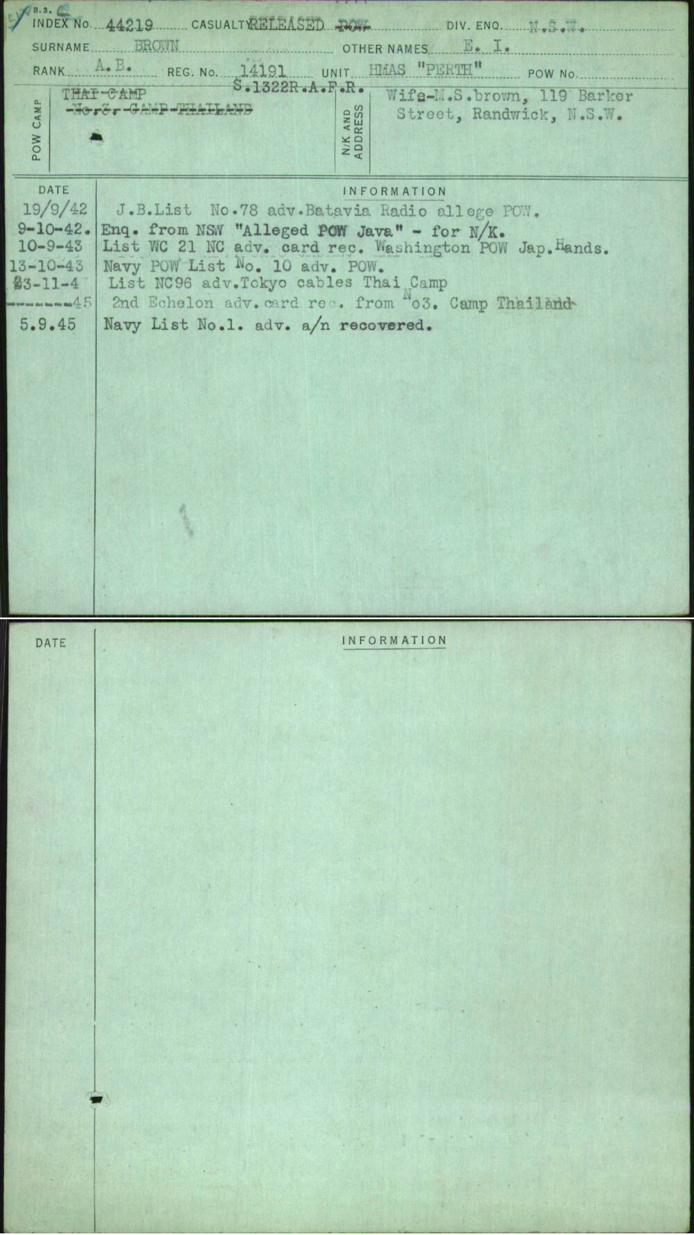 Brown, E I, 14191