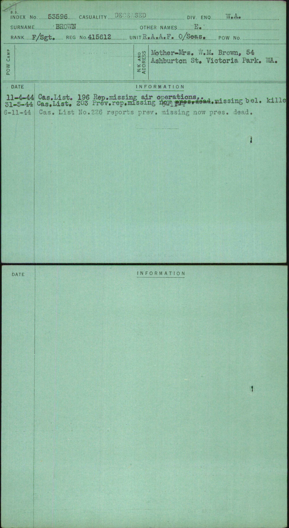 Brown, E, 415612