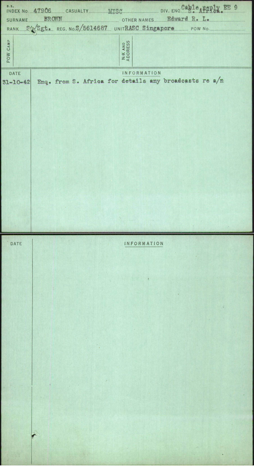 Brown, Edward R L, S-5614687