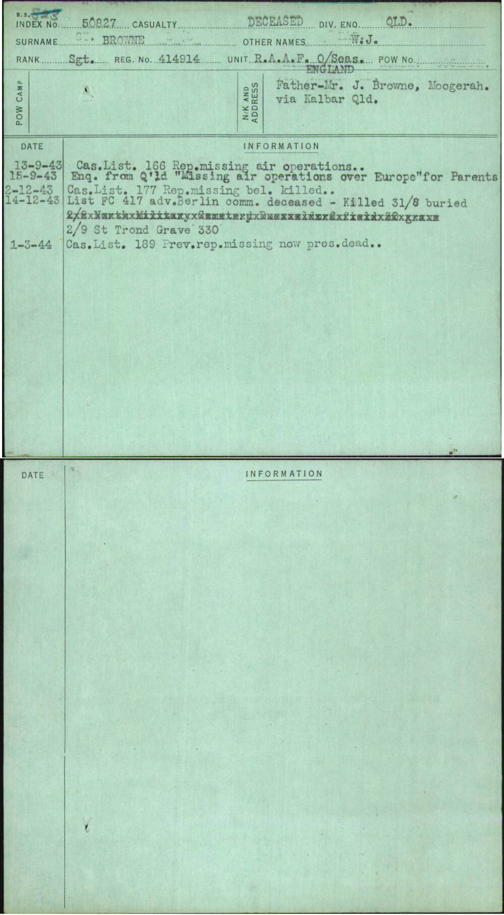 Browne, W J, 414914