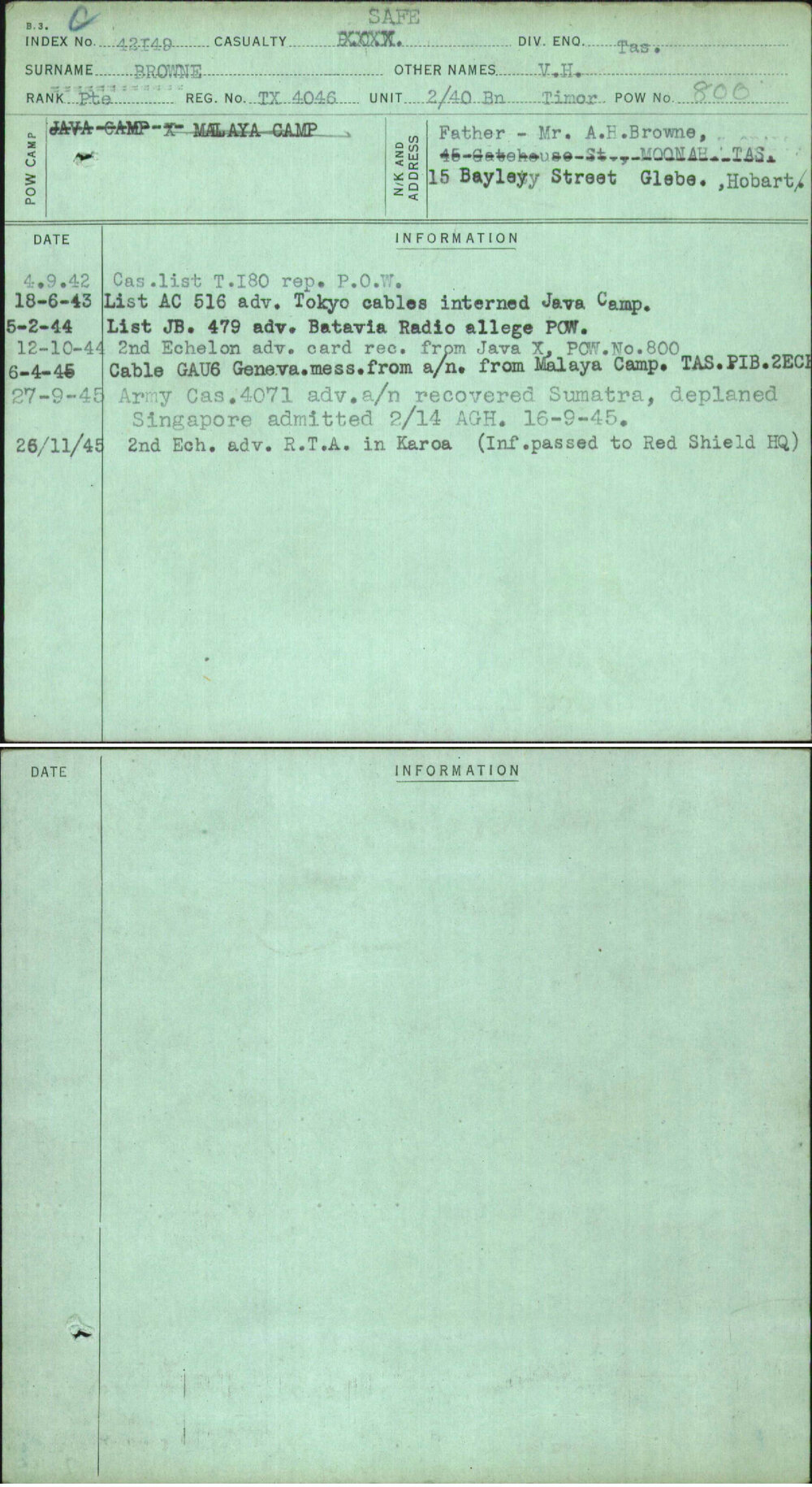 Browne, V H, TX4046