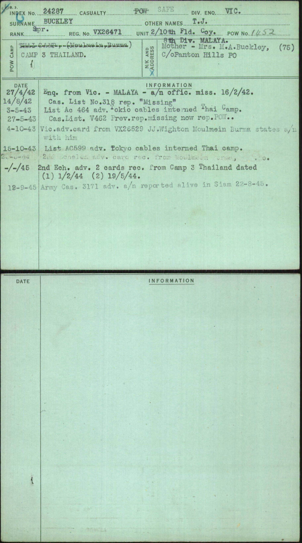 Buckley, T J, VX26471