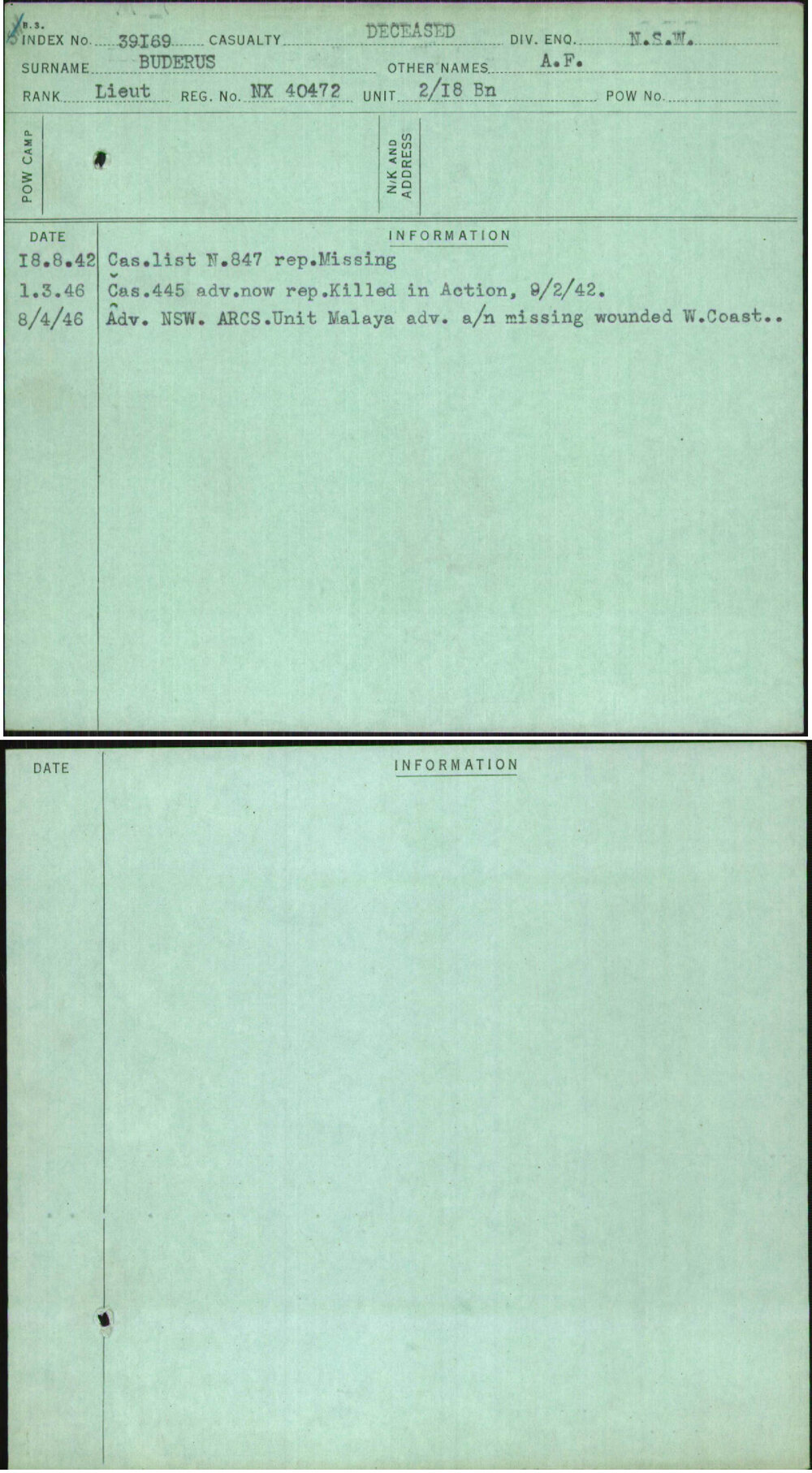 Buderus, A F, NX40472