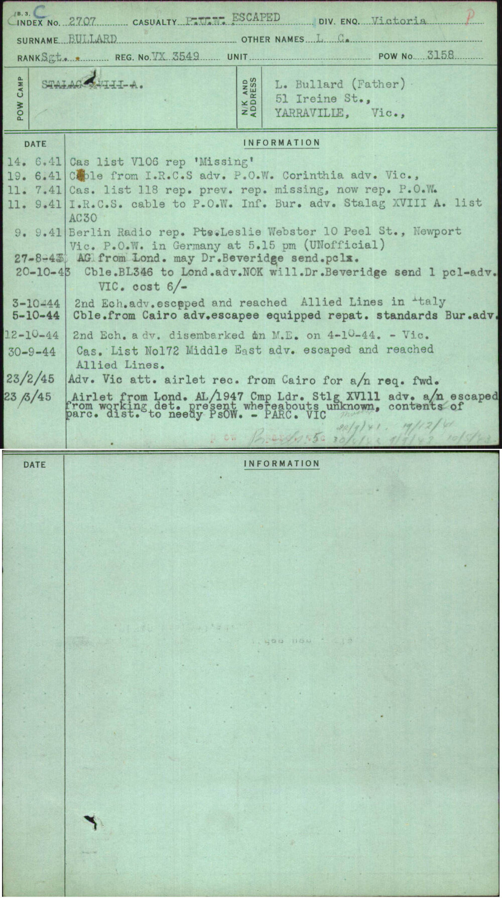 Bullard, L C, VX3549