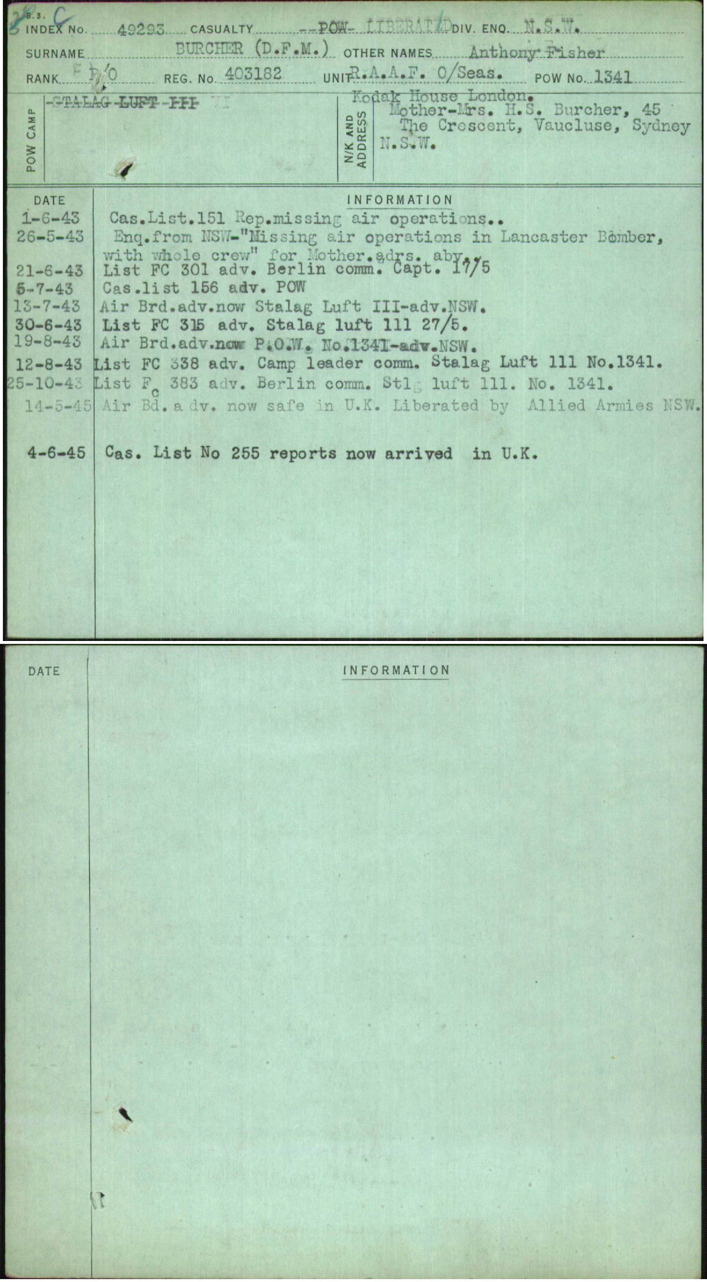 Burcher (Dfm), Anthony Fisher, 403182