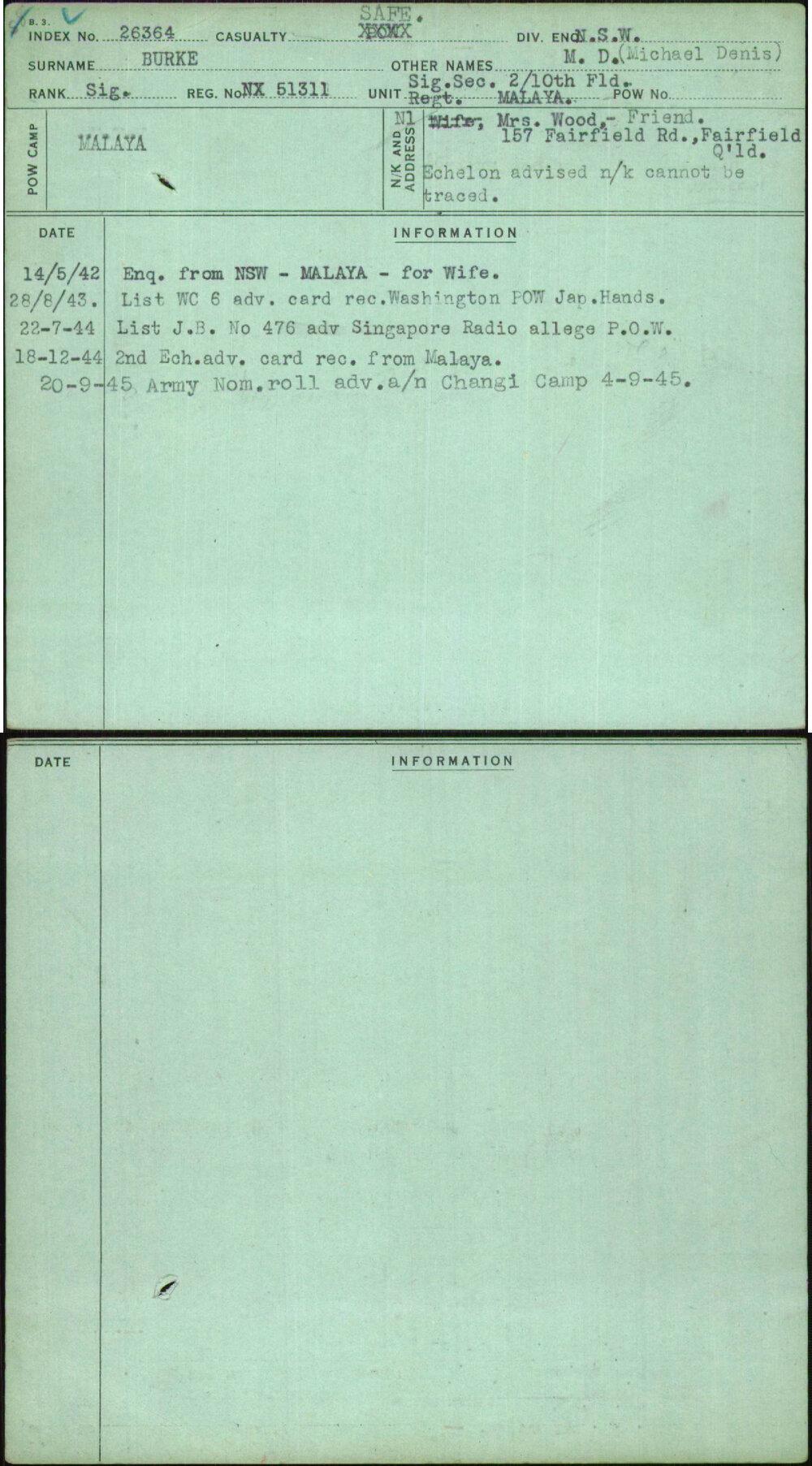 Burke, M D (Michael Denis), NX51311