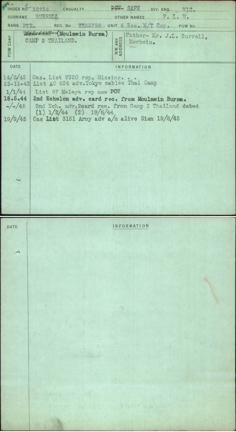 Burrell, F L W, VX62756