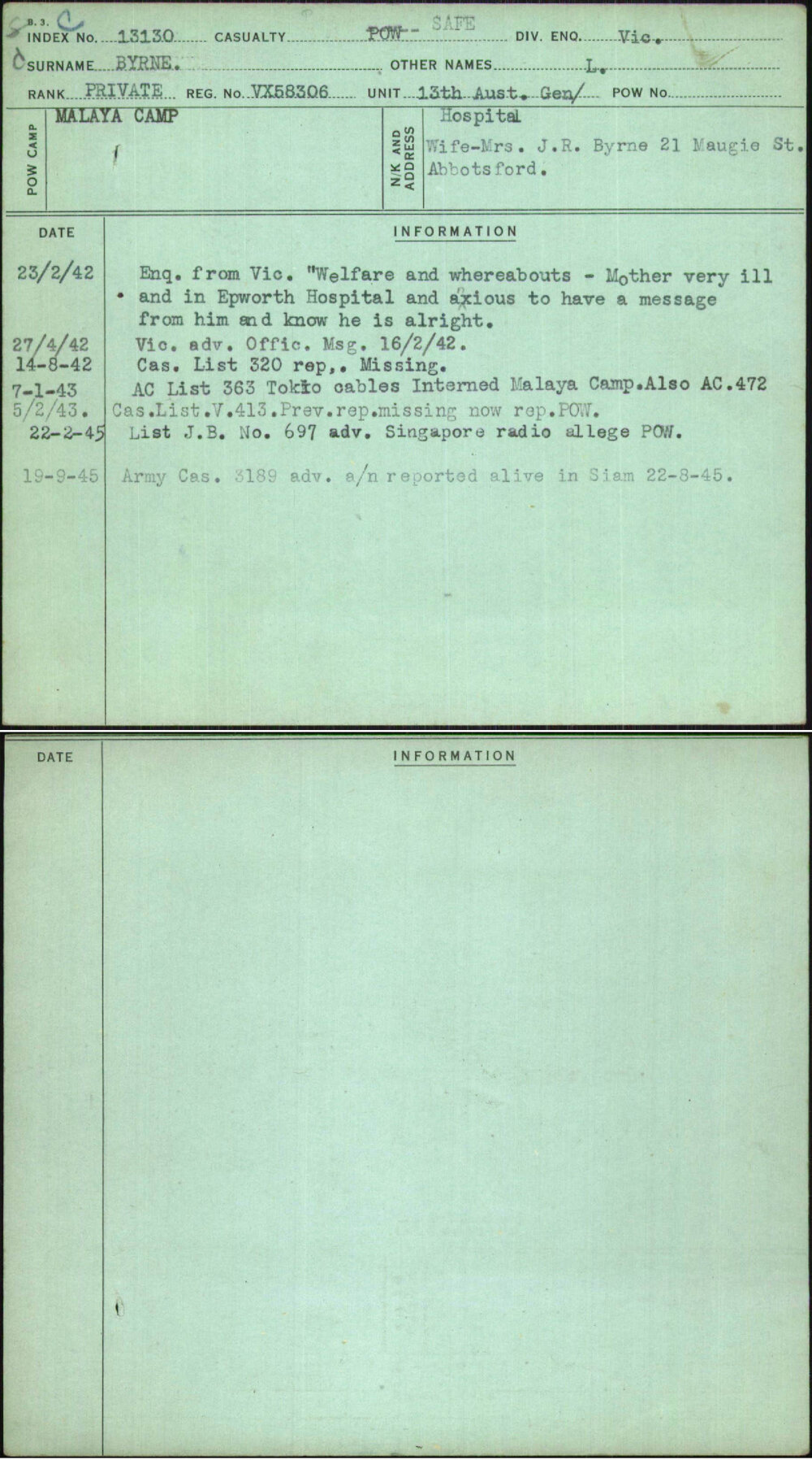 Byrne, L, VX58306