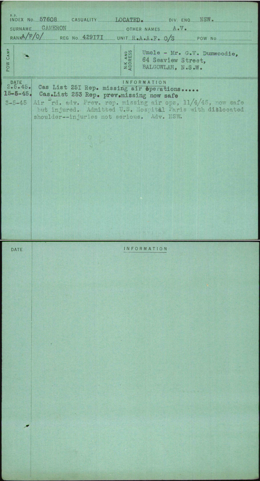 Cameron, A V, 429171