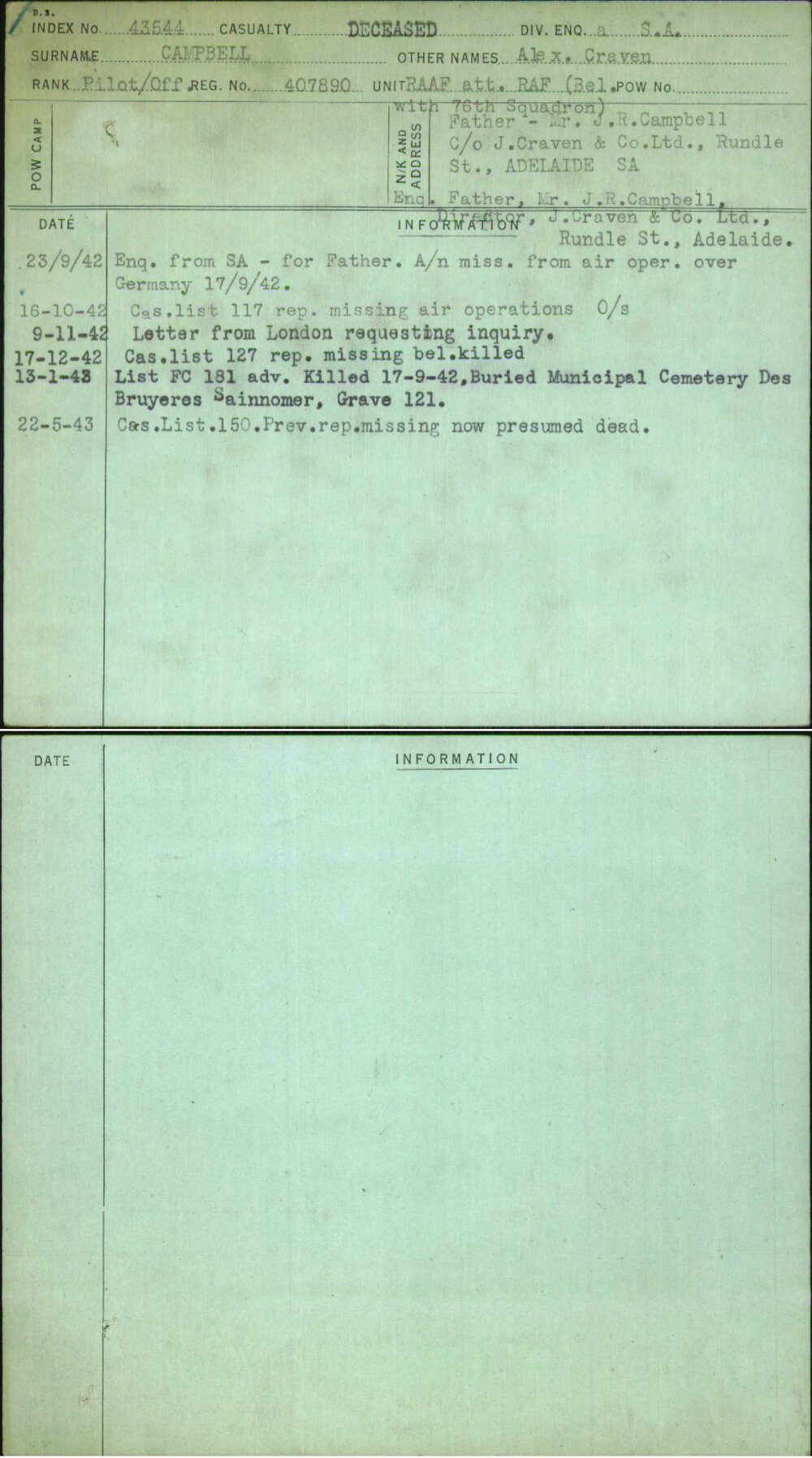 Campbell, Alex Craven, 407890