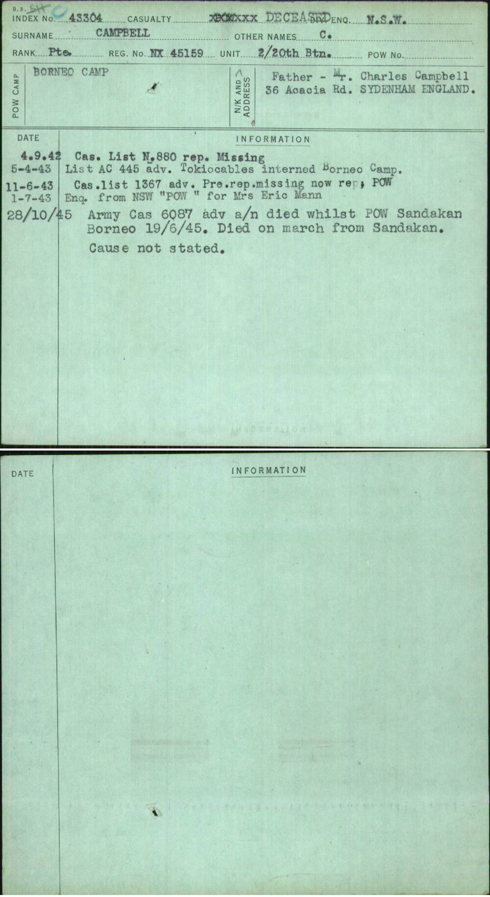 Campbell, C, NX45159