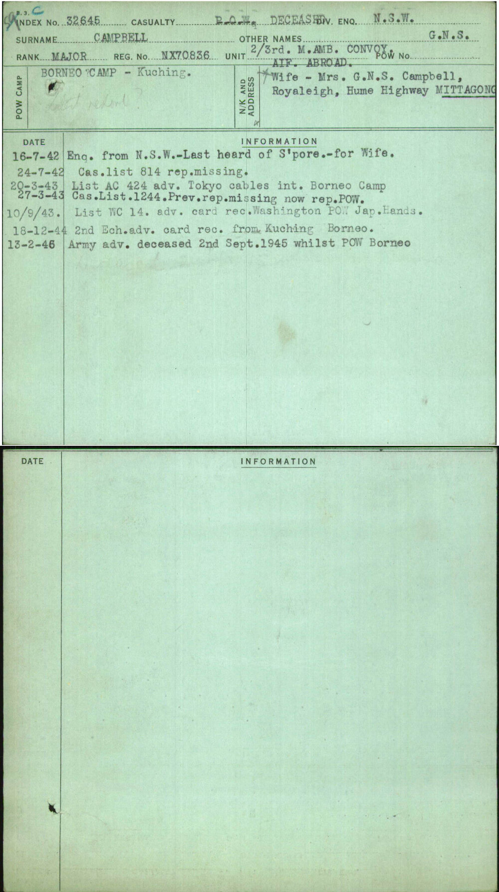 Campbell, G N S, NX70836