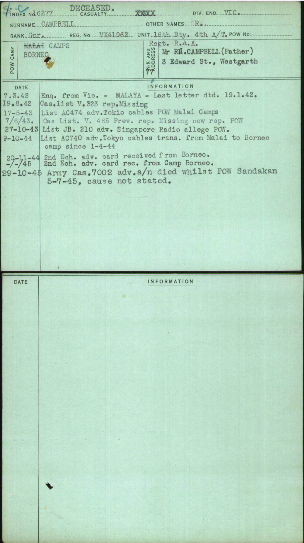 Campbell, R, VX41962