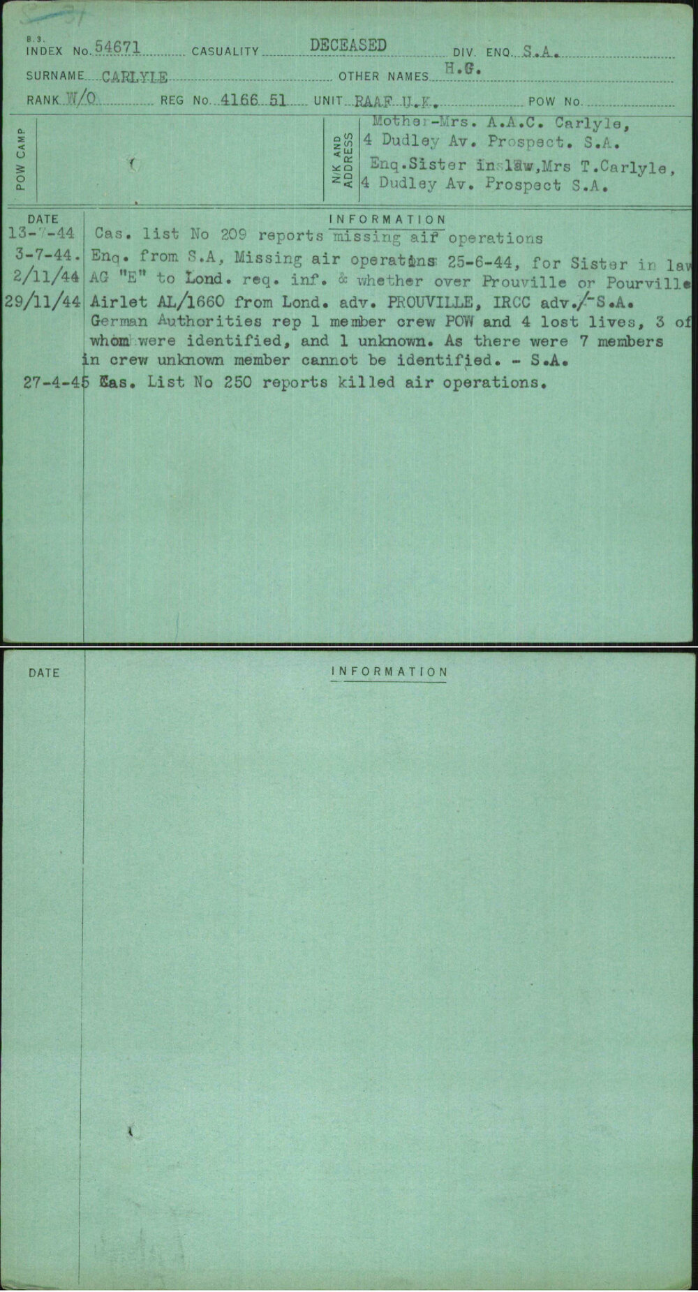 Carlyle, H G, 416651