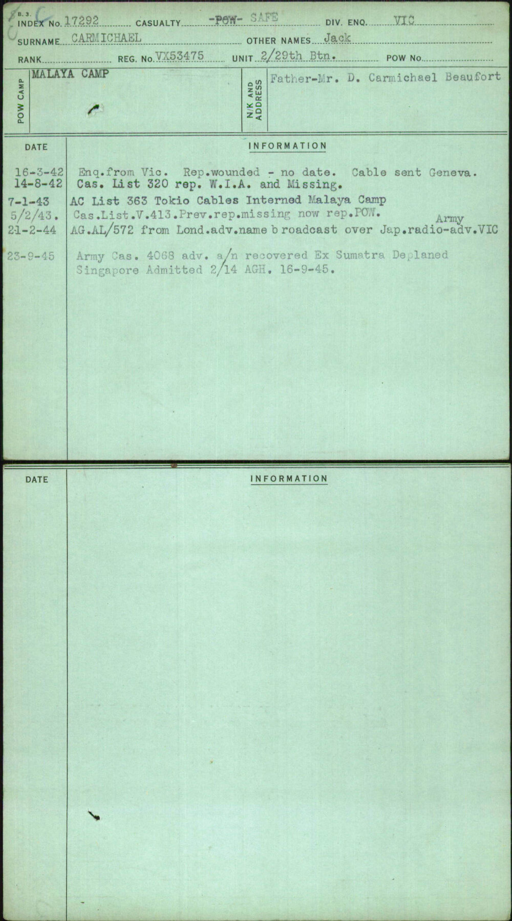 Carmichael, Jack, VX53475